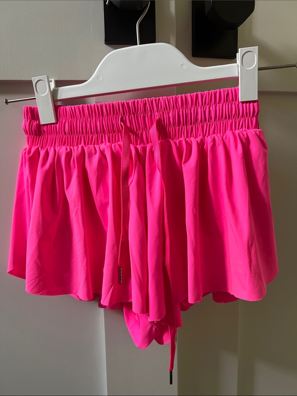 Katie J-NYC-kids- Hot Pink Athletic Shorts with Drawstring Waist